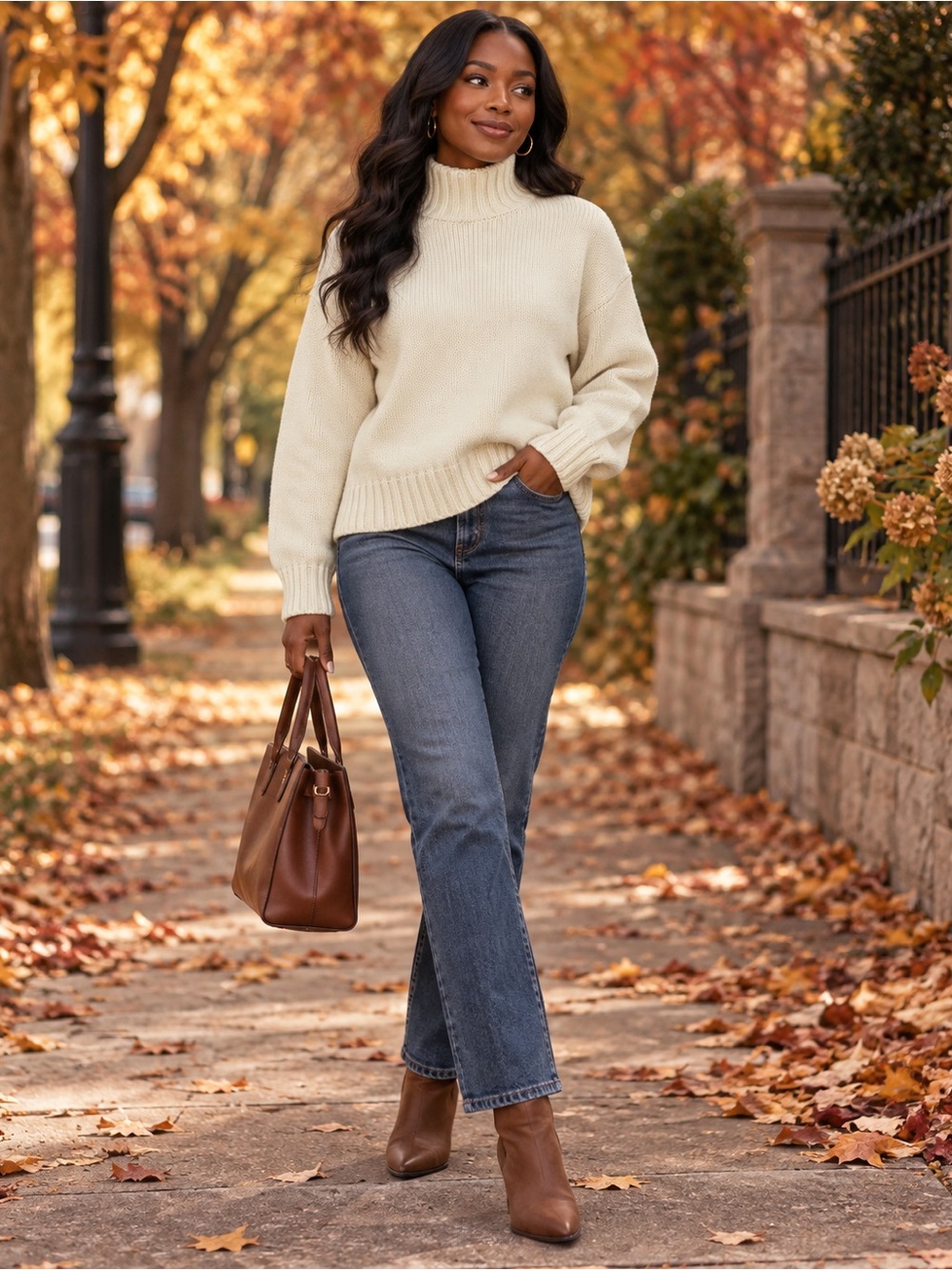 J.Crew Ivory Cotton Blend Turtleneck Sweater Size XS